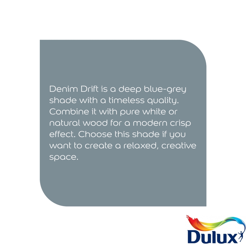 Dulux Easycare Bathroom Denim Drift Soft Sheen Paint 2.5L Homebase