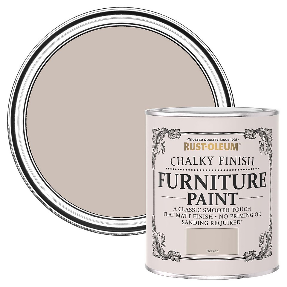 Rust-Oleum Chalky Finish Furniture Paint Hessian - 750ml