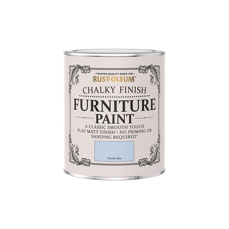Rust-Oleum Chalky Furniture Paint - Powder Blue - 750ml