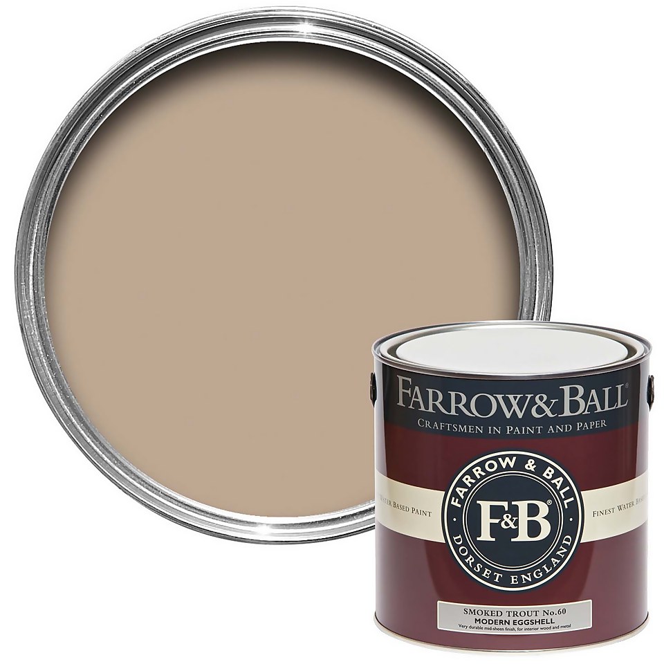 Farrow & Ball Modern Eggshell Paint Archive Collection: Smoked Trout - 2.5L