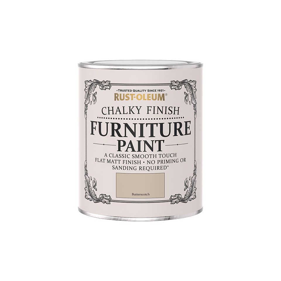 Rust-Oleum Chalky Furniture Paint - Butterscotch - 750ml