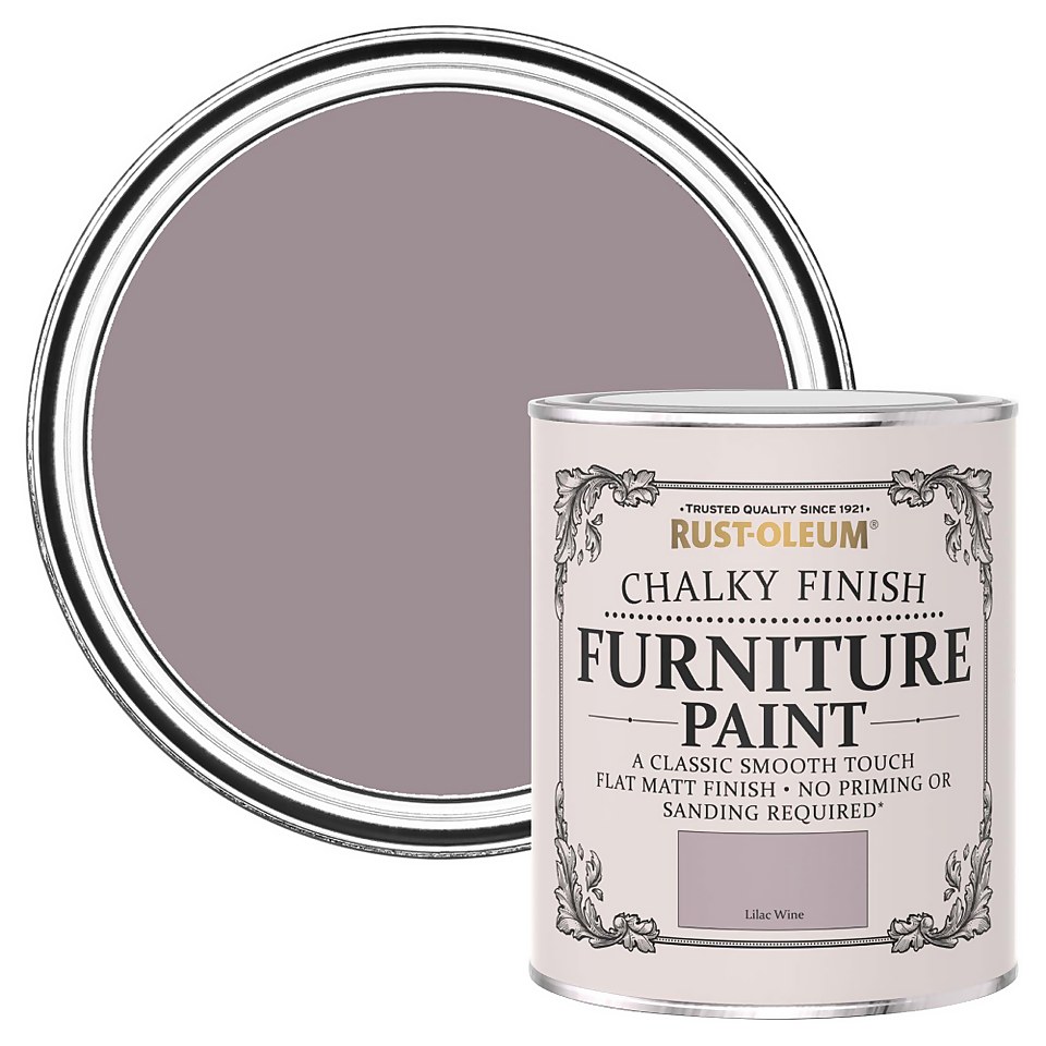 Rust-Oleum Chalky Furniture Paint - Lilac Wine - 750ml