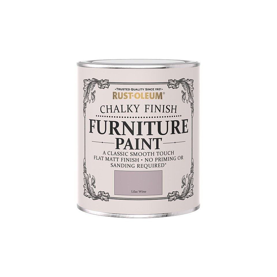Rust-Oleum Chalky Furniture Paint - Lilac Wine - 750ml