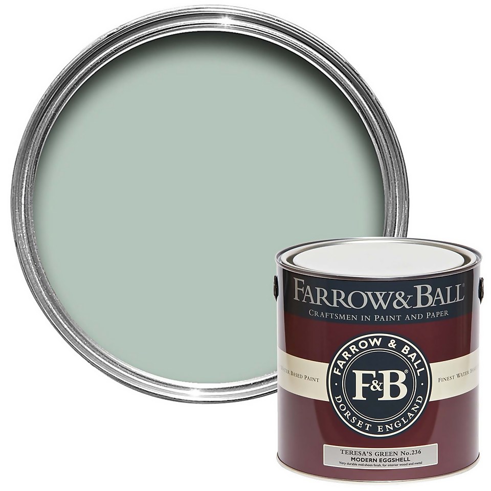 Farrow & Ball Modern Eggshell Paint Teresa's Green No.236 - 2.5L