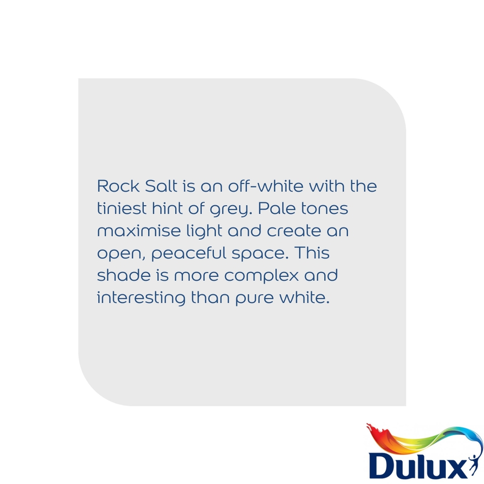 Dulux Matt Emulsion Paint Rock Salt 5L Homebase