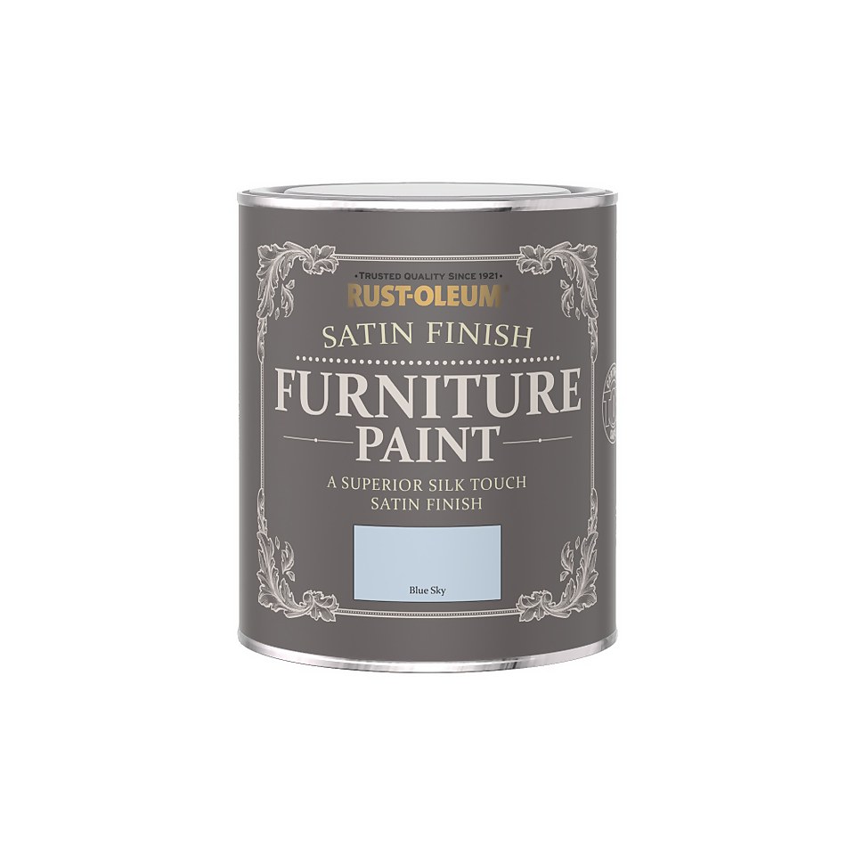 Rust-Oleum Satin Furniture Paint - Blue Sky - 750ml