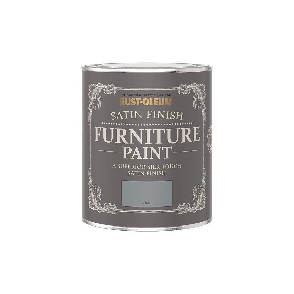 Rust-Oleum Satin Furniture Paint Slate - 750ml