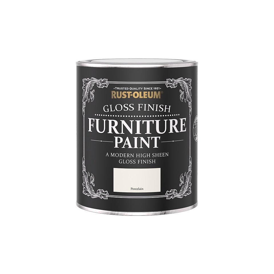 Rust-Oleum Gloss Furniture Paint - Porcelain - 750ml