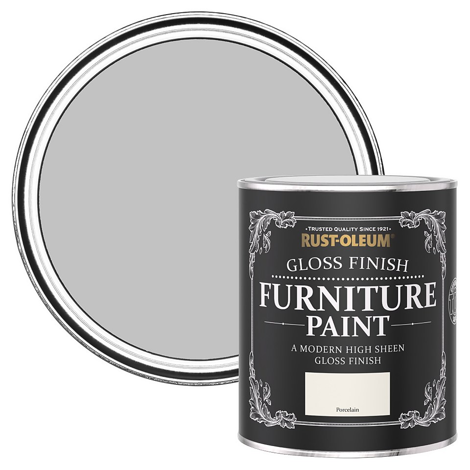 Rust-Oleum Gloss Furniture Paint - Porcelain - 750ml