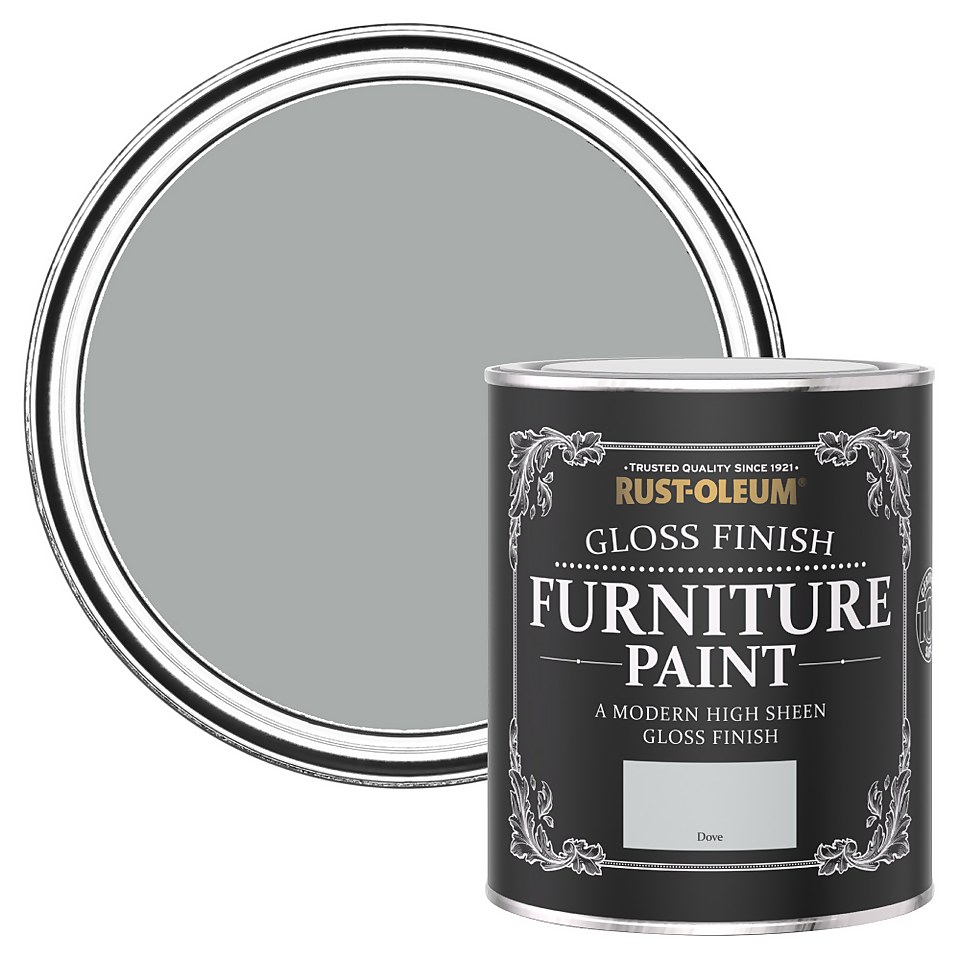 Rust-Oleum Gloss Furniture Paint - Dove - 750ml