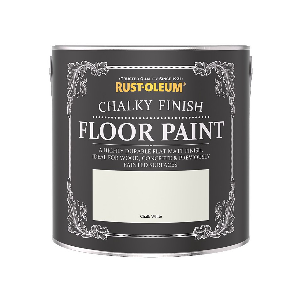 Rust-Oleum Chalky Floor Paint Chalk White - 2.5L
