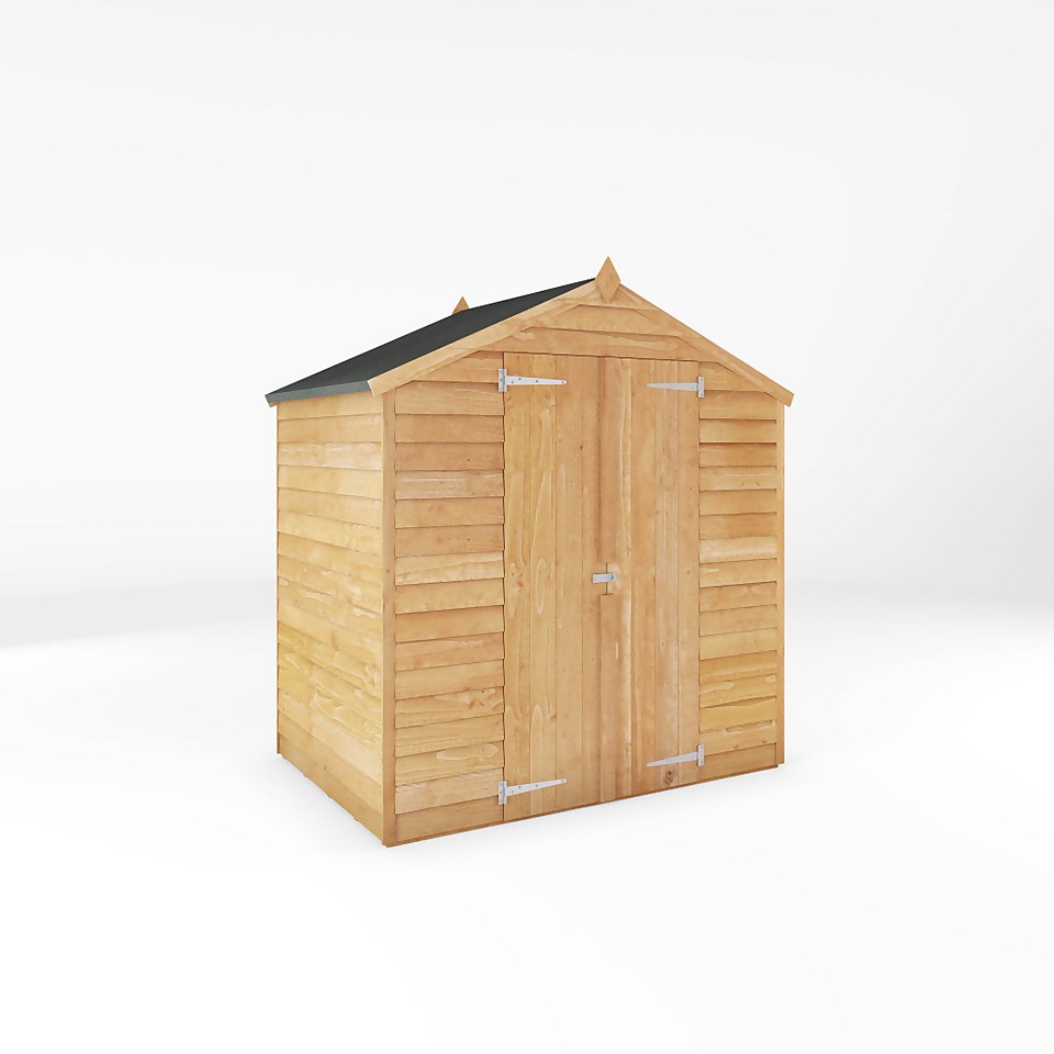Mercia 4 x 6ft Overlap Apex Windowless Wooden Shed