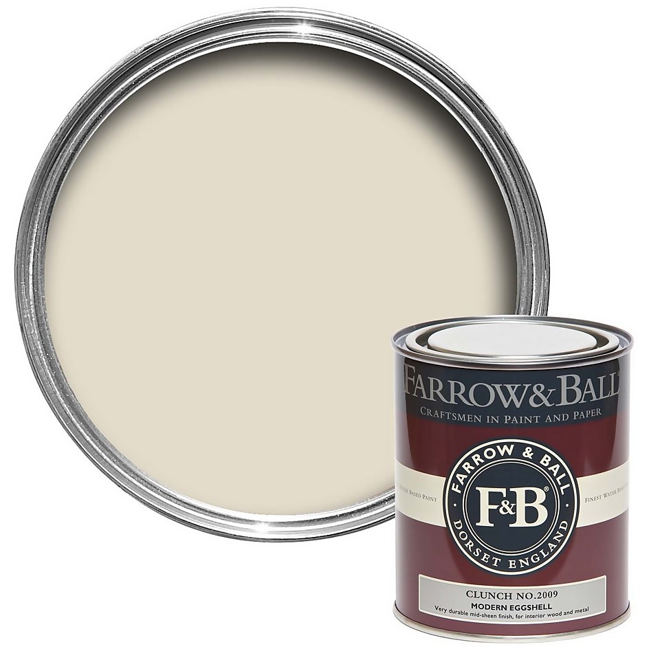 Farrow & Ball Modern Eggshell Paint Archive Collection: Clunch - 750ml