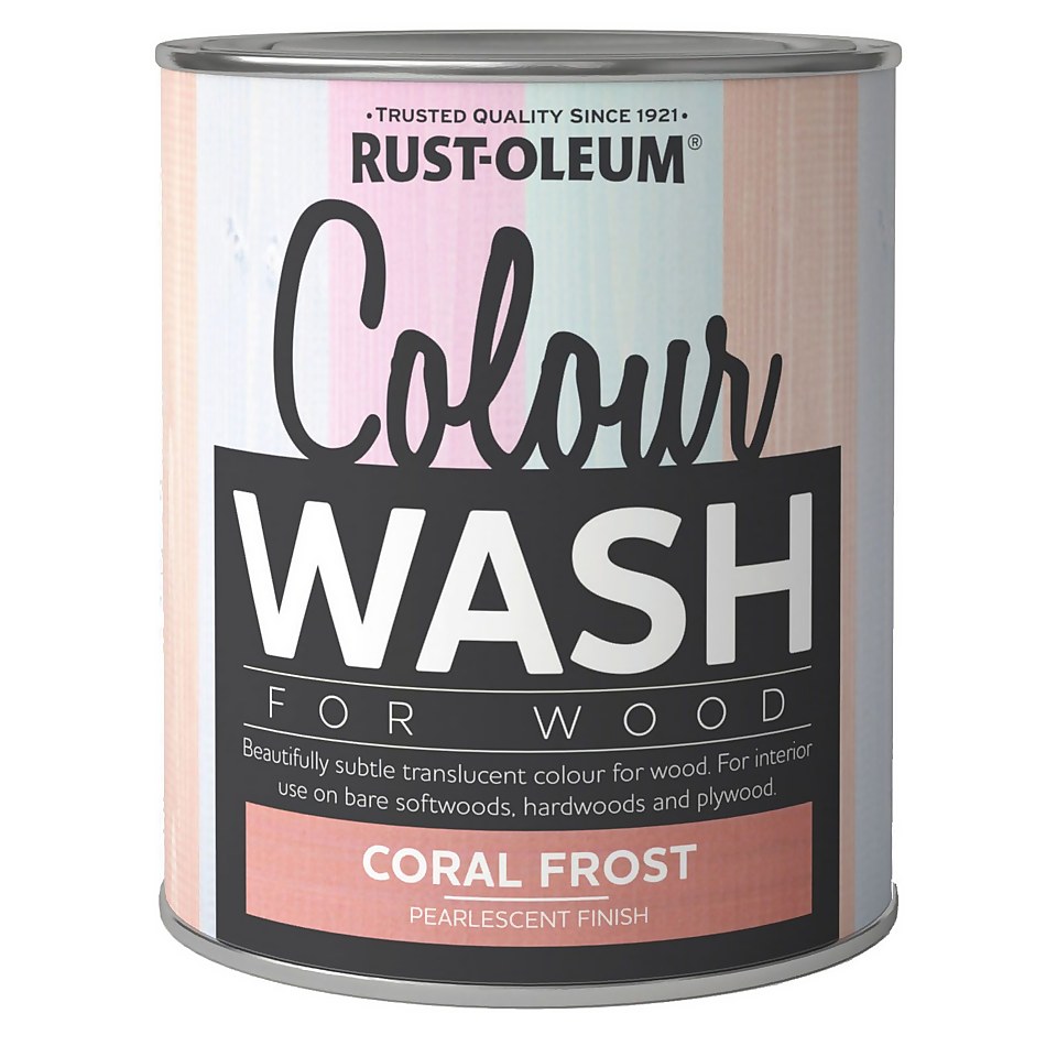 Rust-Oleum Colour Wash Paint Coral Frost - 750ml