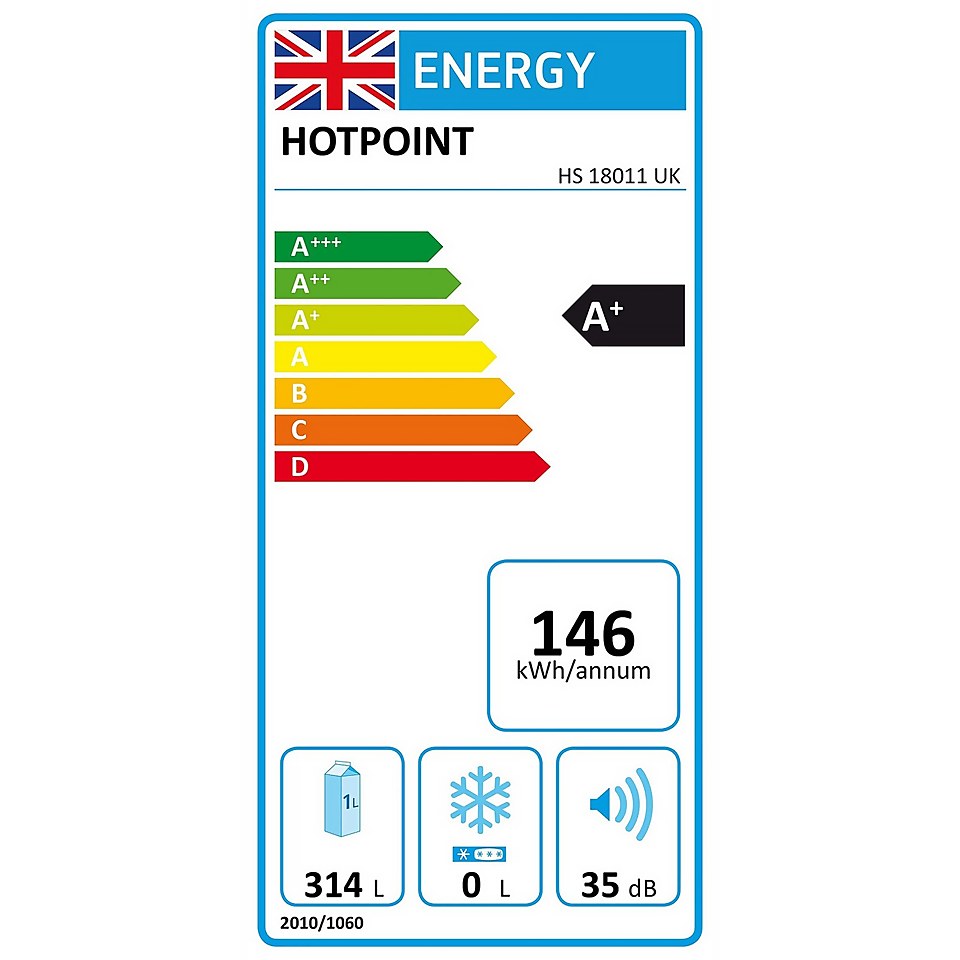Hotpoint Day 1 HS 1801 AA.UK.1 Integrated Fridge - White