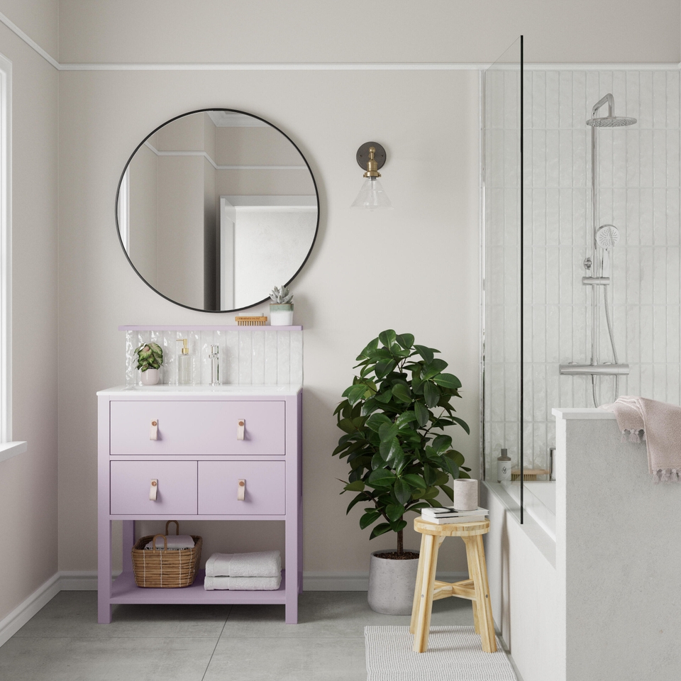 Dulux Easycare Bathroom Nutmeg White Tester Paint - 30ml | Homebase