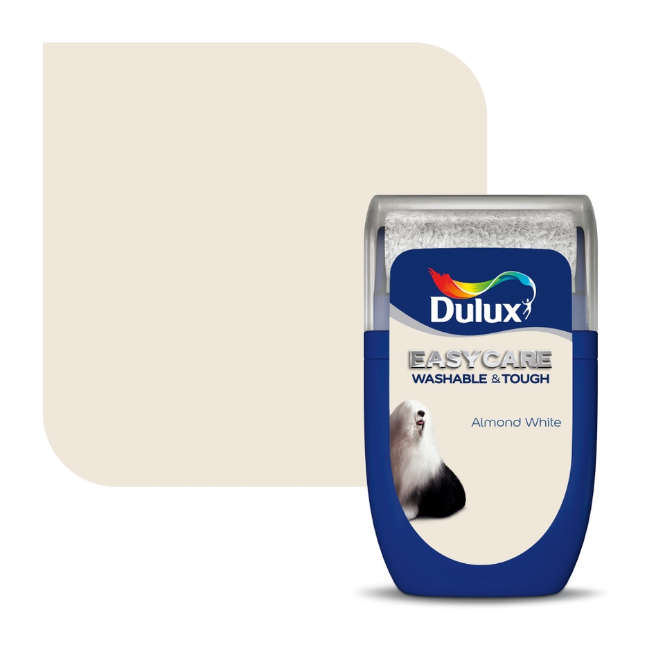 Dulux Easycare Washable & Tough Matt Paint Almond White - Tester 30ml