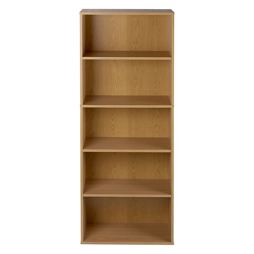 5 Tier Bookcase - Oak