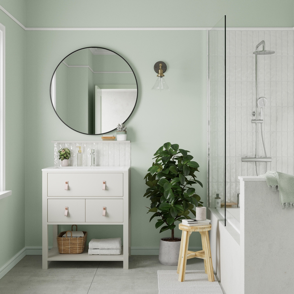 Dulux Easycare Bathroom Willow Tree Tester Paint - 30ml | Homebase