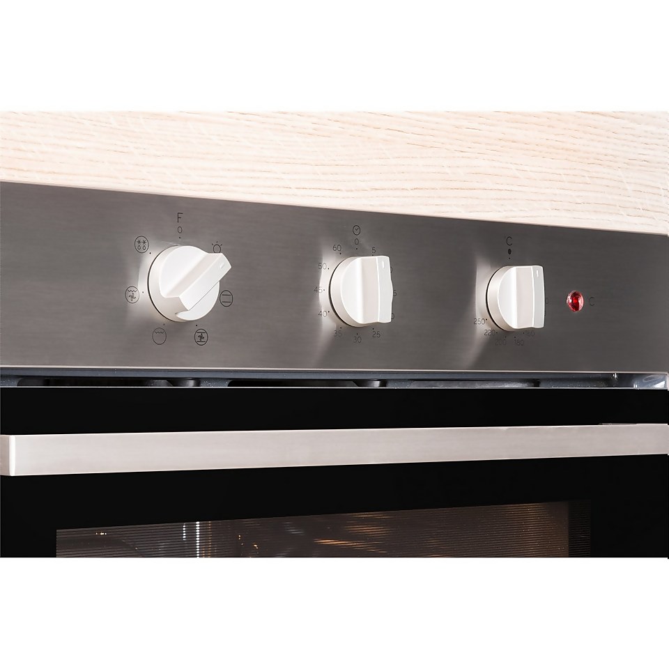 Indesit Aria IFW 6230 IX UK Single Built-in Electric Oven - Stainless Steel