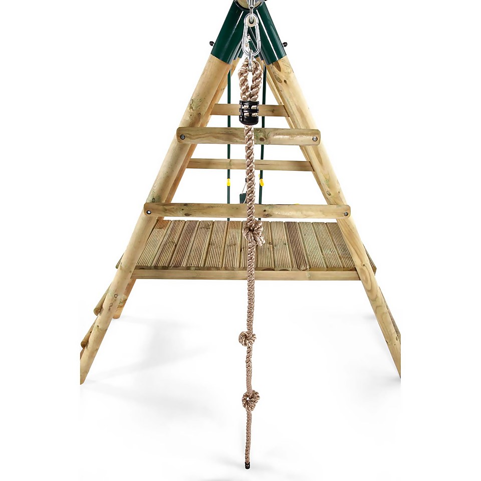 Plum Meerkat Wooden Swing Set