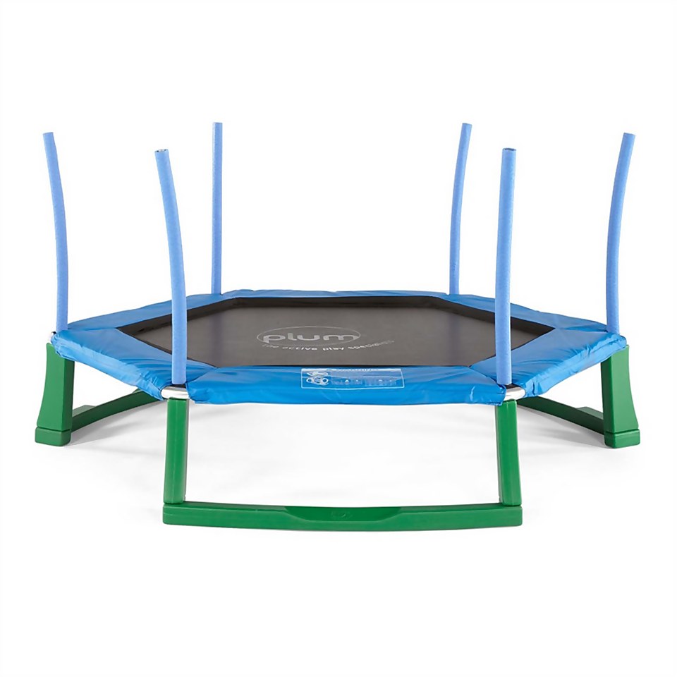 Plum 7ft Junior Jumper Springsafe Trampoline & Enclosure - Blue/Green