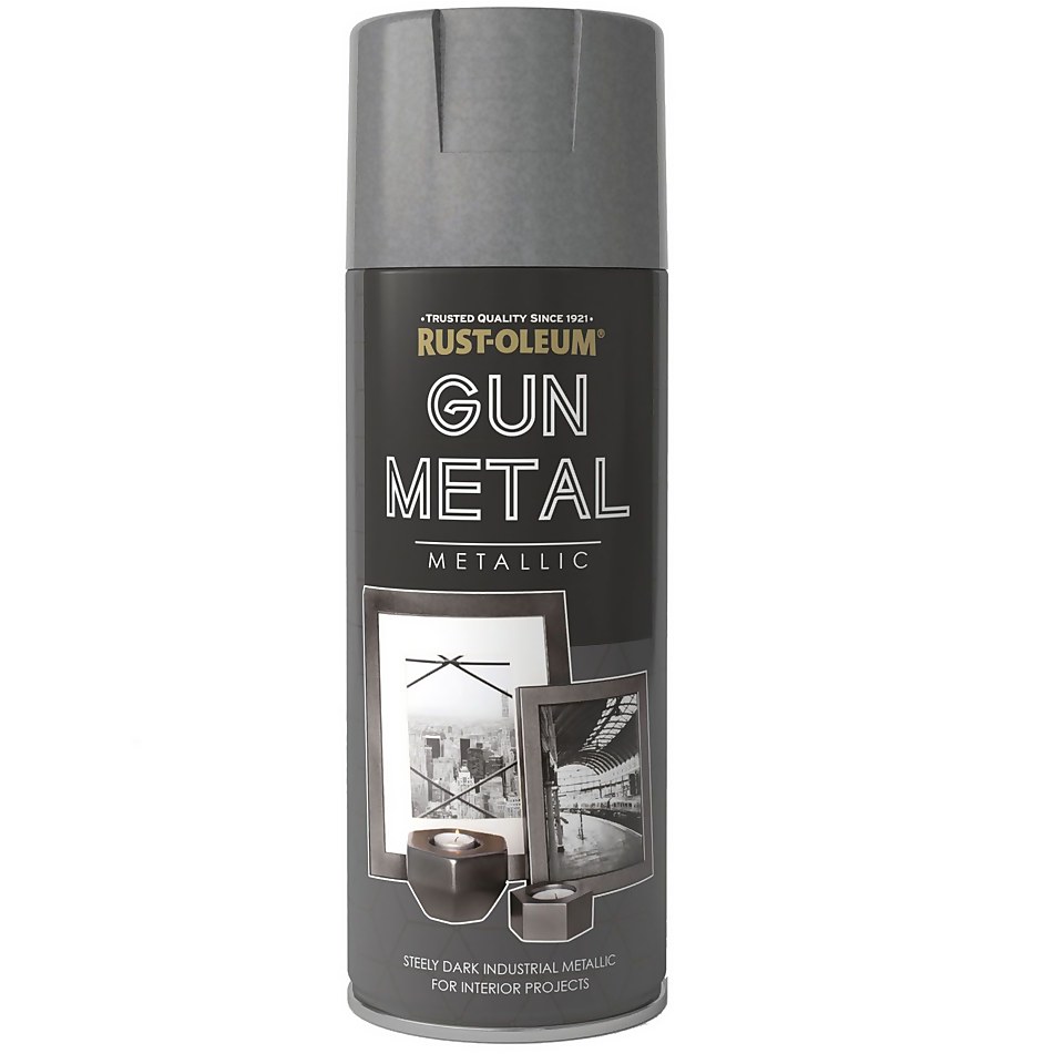 Rust-Oleum Gun Metal Metallic Spray Paint - 400ml