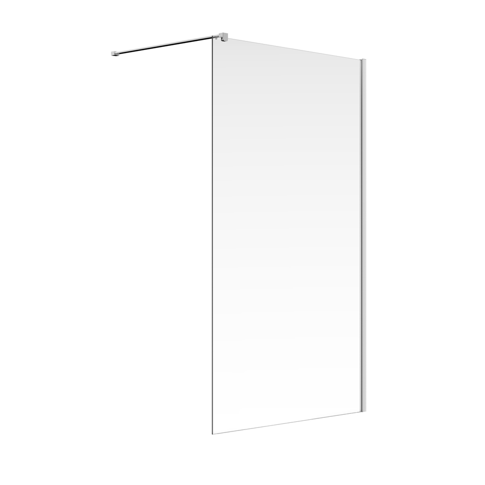 Aqualux Wet Room Shower Panel Glass - 900 x 2000mm (8mm Glass)