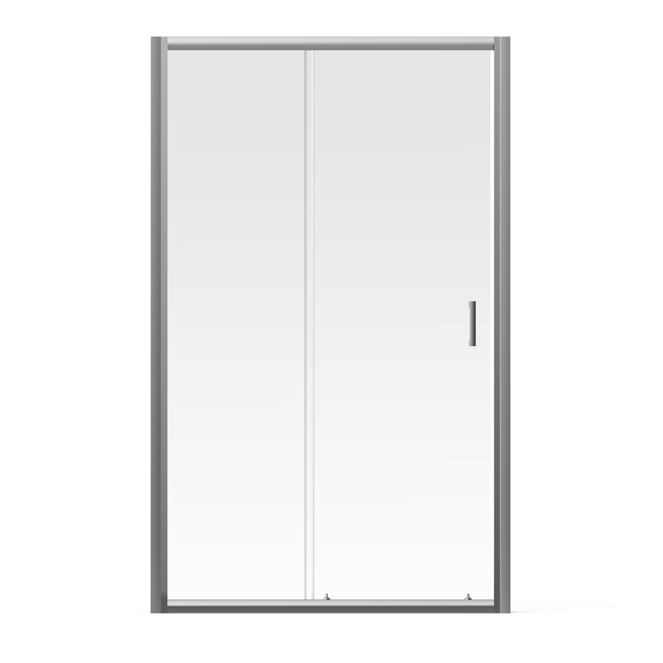 Aqualux Sliding Shower Door - 1400 x 1900mm (6mm Glass)