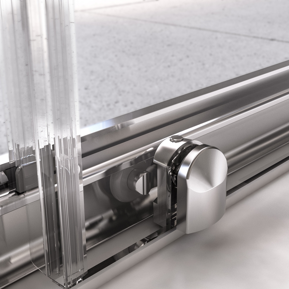 Aqualux Sliding Door Shower Enclosure - 1700 x 700mm (6mm Glass)