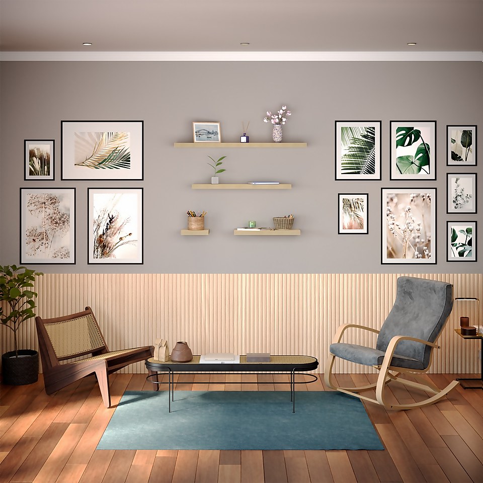 Floating Shelf Sanoma Oak 250 x 250 x 38mm Homebase