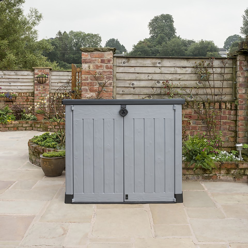 Keter Store It Out Ace Outdoor Garden Storage Shed 1200L (Click & Collect) - Grey/Graphite