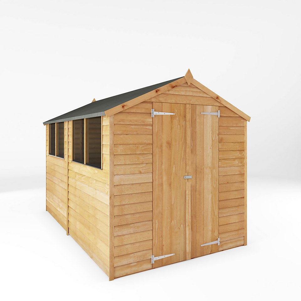 Mercia 10 x 6ft Overlap Apex Shed - incl. Installation