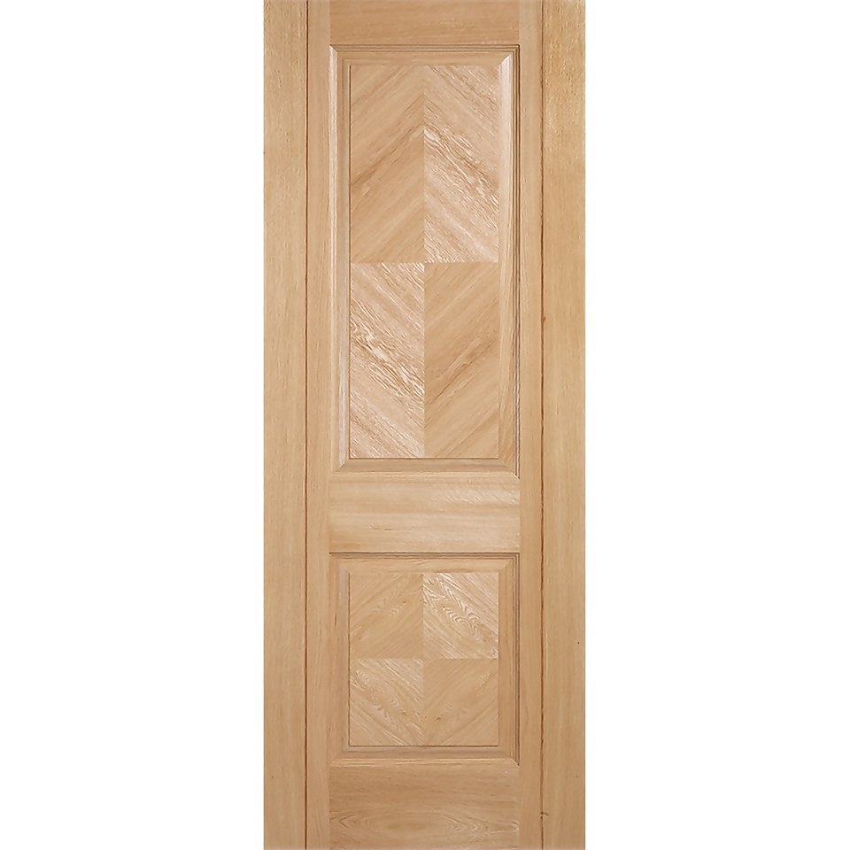 Madrid Internal Prefinished Oak 2 Panel Door - 686 x 1981mm