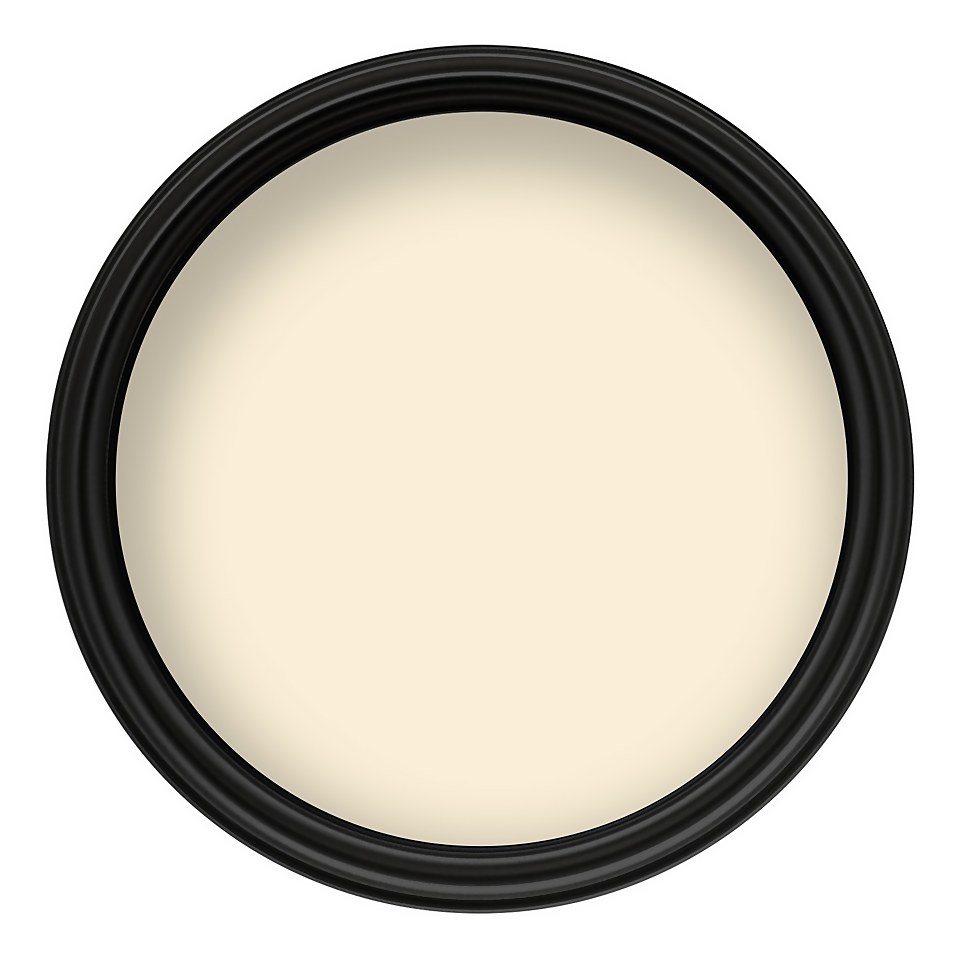 Crown Walls & Ceilings Silk Emulsion Paint Ivory Cream - 2.5L