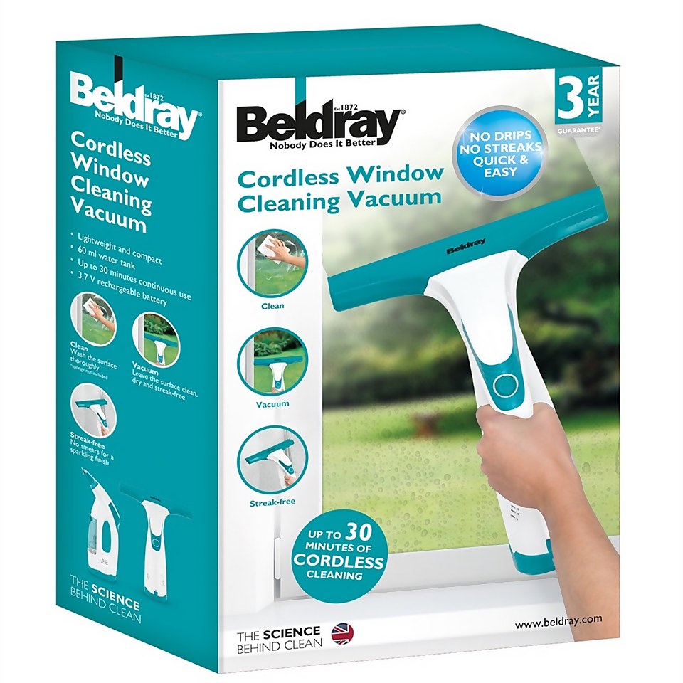 Beldray Cordless Rechargeable Window Vacuum Cleaner