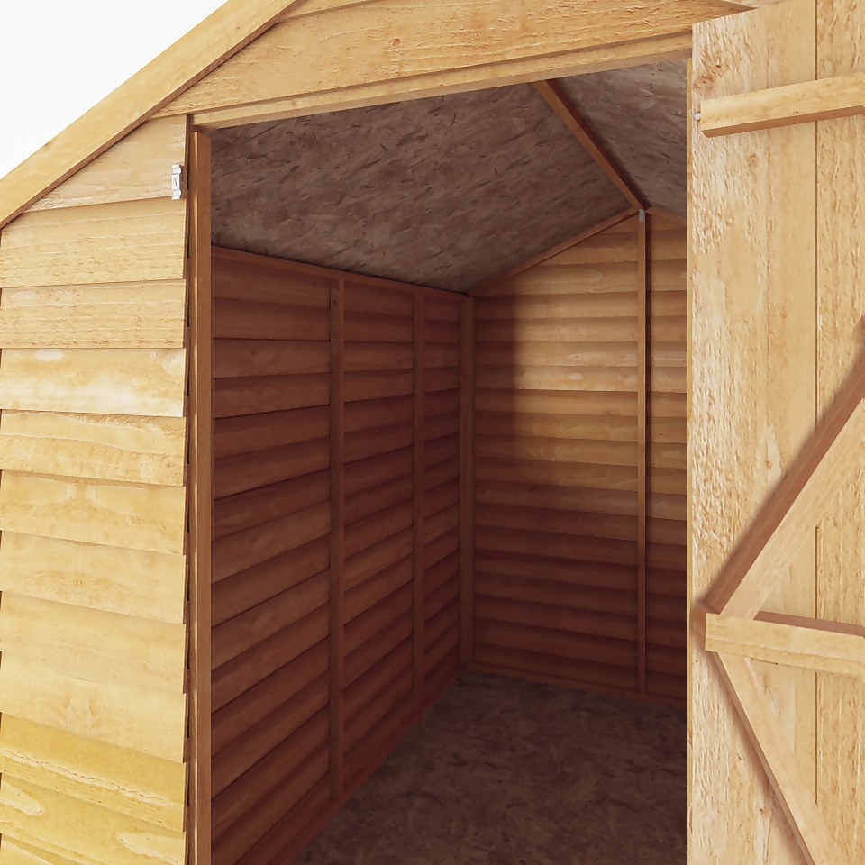 Mercia 7 x 5ft Overlap Apex Windowless Shed - Installation Included