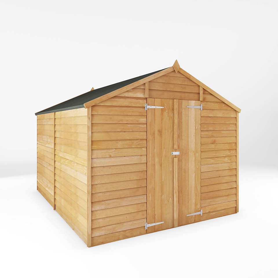 Mercia 10 x 8ft Overlap Apex Windowless Shed - Installation Included