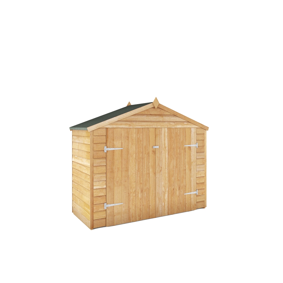 Mercia 7 x 3ft Overlap Apex Bike Shed - Installation Included