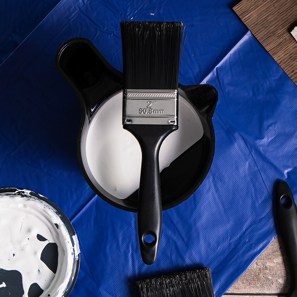 Set of 4 HomeBuild Paint Brushes -  25/2x38/50mm