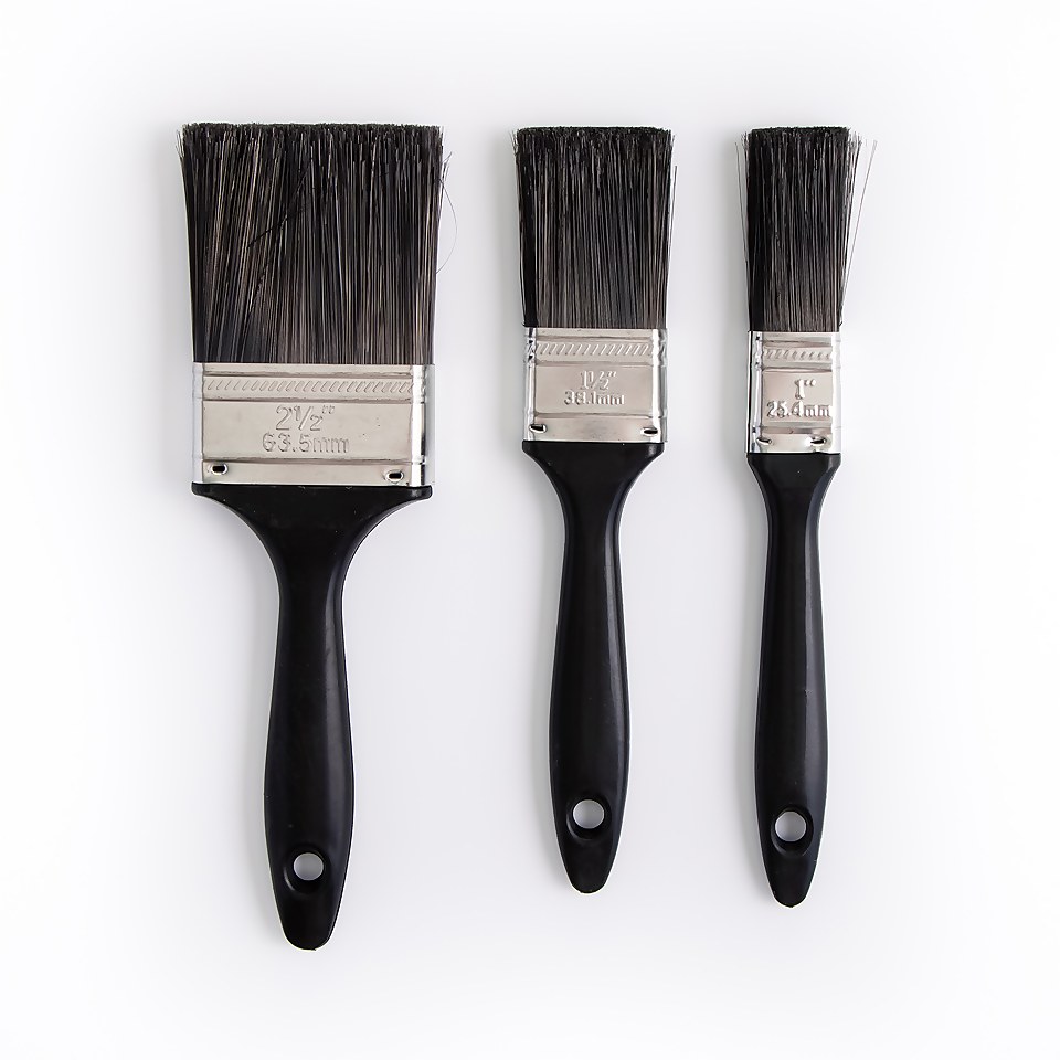 HomeBuild 3PC Paint Brush 1/1.5/2.5in