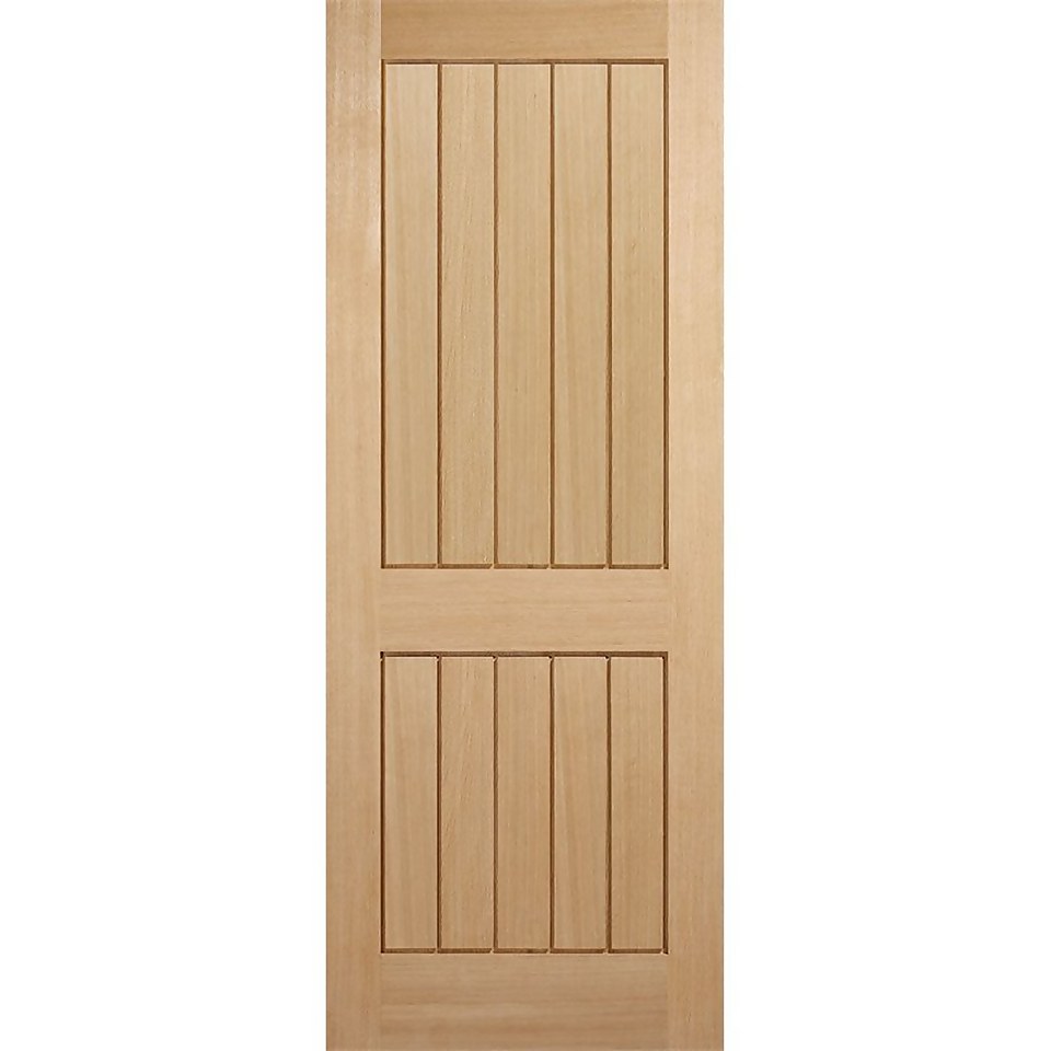 Mexicano Internal Unfinished Oak 2 Panel Door - 686 x 1981mm