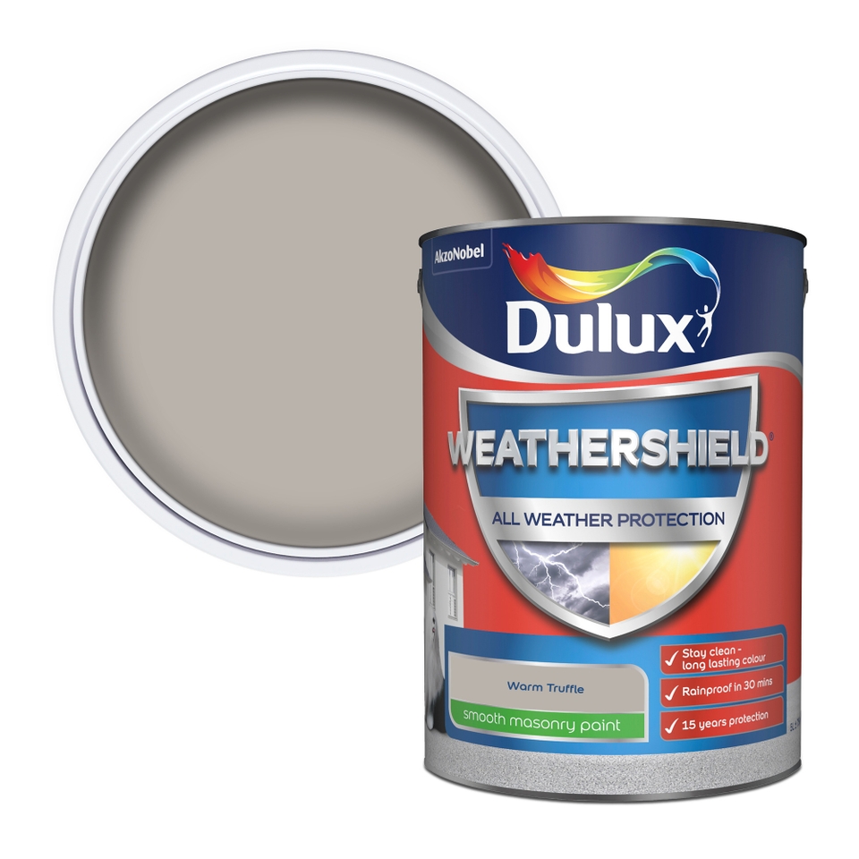 Dulux Weathershield Masonry Paint Warm Truffle - 5L