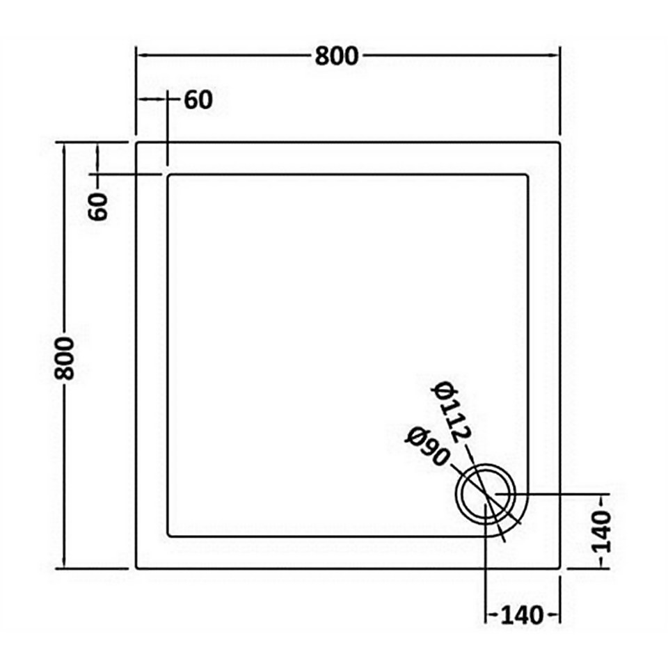 Balterley Bi-Fold Shower Enclosure Package - 800mm