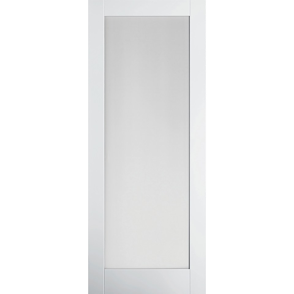 Moda 1 Shaker Clear Glazed White Primed Door 1981 x 762mm