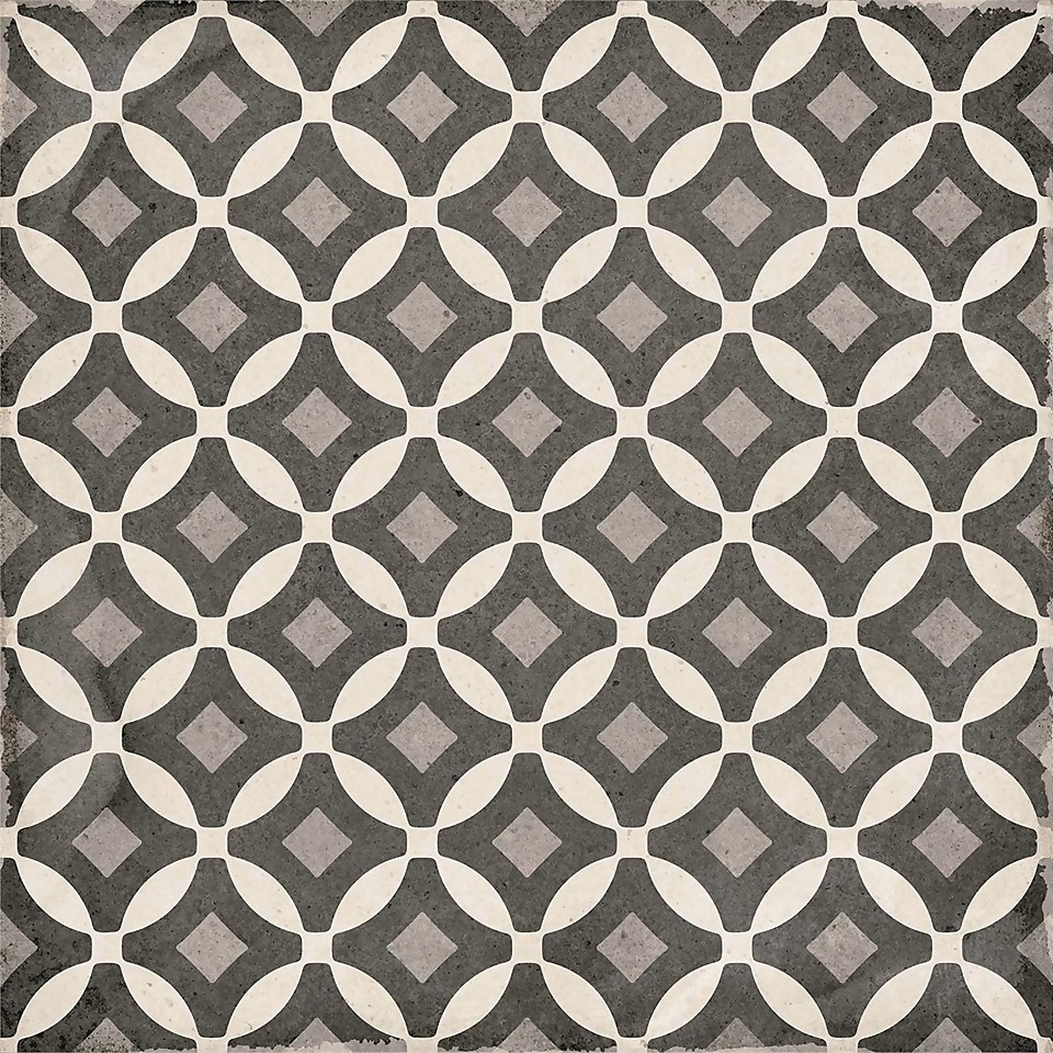 Bulevar Grey Decor Wall & Floor Tile - 200 x 200mm