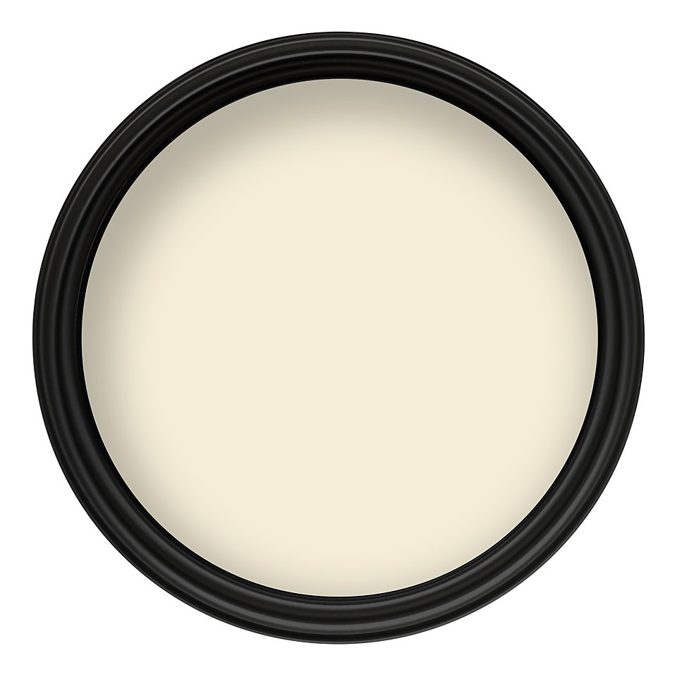 Crown Easyclean Washable & Wipeable Multi Surface Matt Paint Ivory Cream - 2.5L