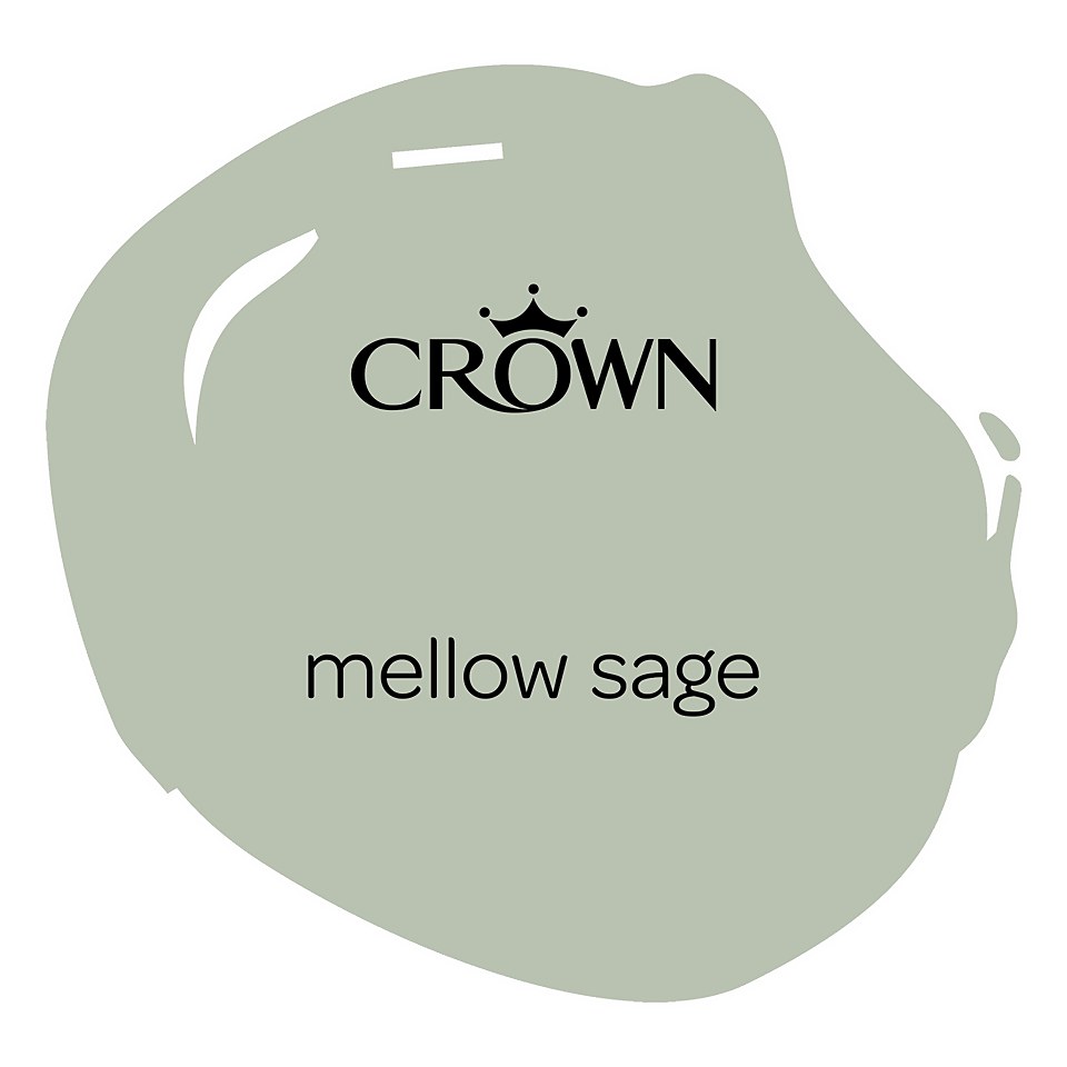 Crown Easyclean Washable & Wipeable Multi Surface Matt Paint Mellow Sage - 2.5L