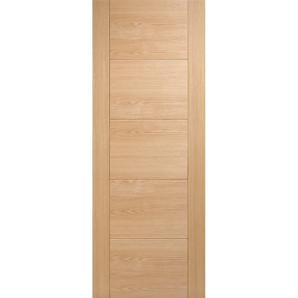 Vancouver Internal Prefinished Oak 5 Panel Fire Door - 813 x 2032mm