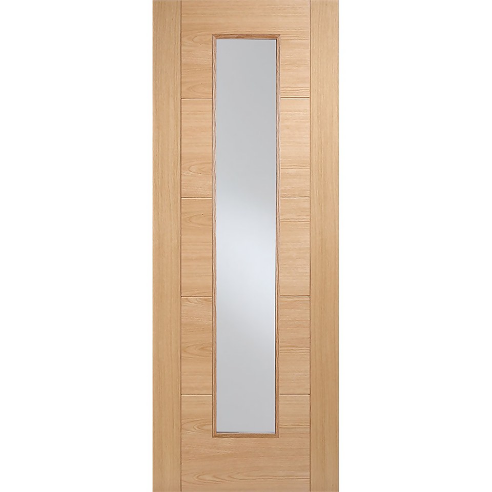 Vancouver Long Light Internal Prefinished Oak 1 Lite Door - 686 x 1981mm